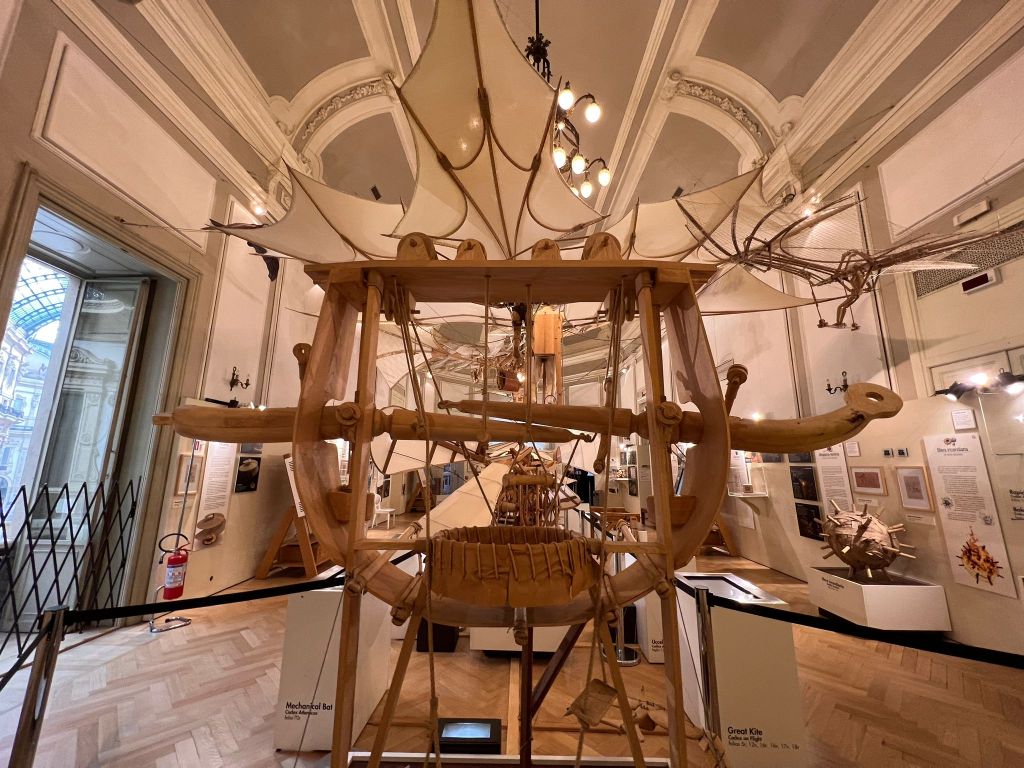 Interno del museo Leonardo da Vinci Milano